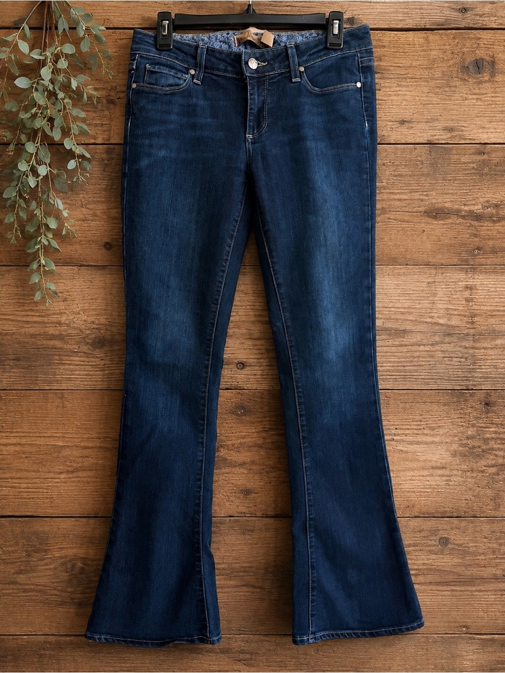 PAIGE Dark Wash Flare Jeans